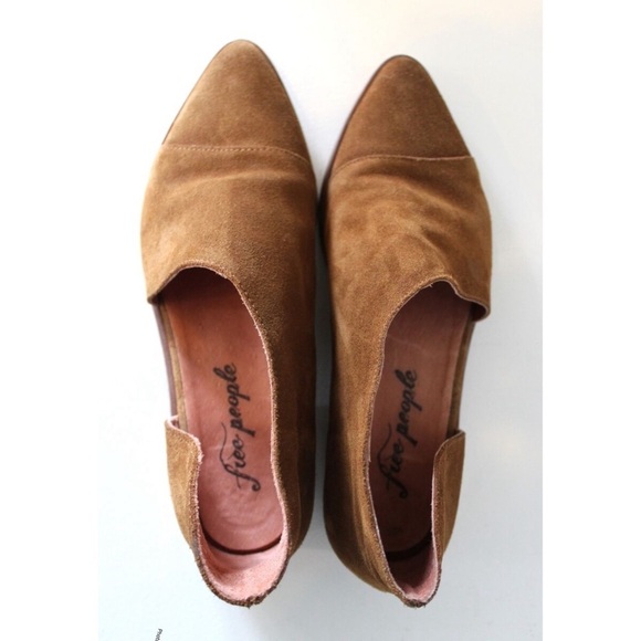 Free people royale flat brown leather size 39 - Picture 1 of 11